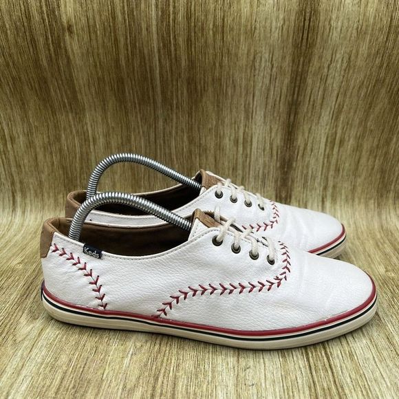 Keds Shoes Keds Champion Pennant Sneakers Baseball Theme Canvas Ortholite Shoes Womens 95